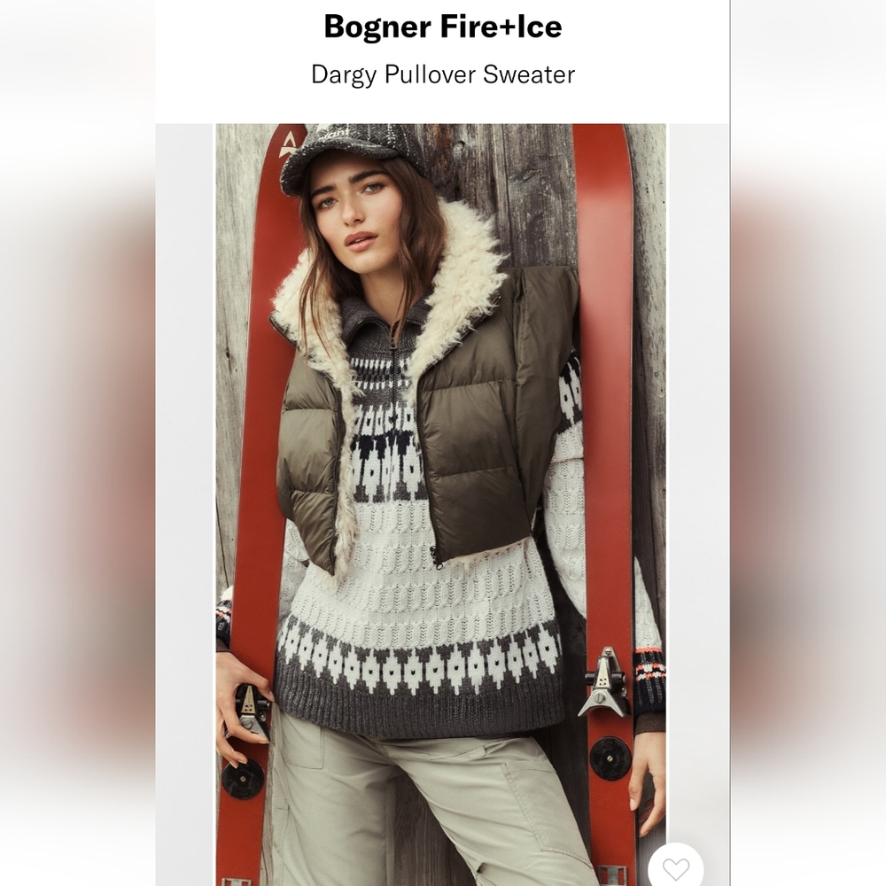 WINTER SALE! NWT! Bogner Fire + Ice Dargy Pullover Sweater Size Large, MUST SELL